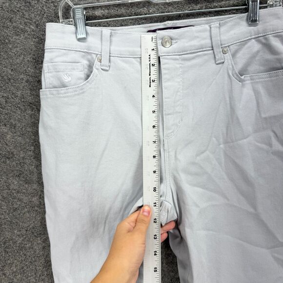 Gloria Vanderbilt Jeans Women 6 Gray Denim Light Wash High Rise Amanda Pockets - Picture 4 of 8